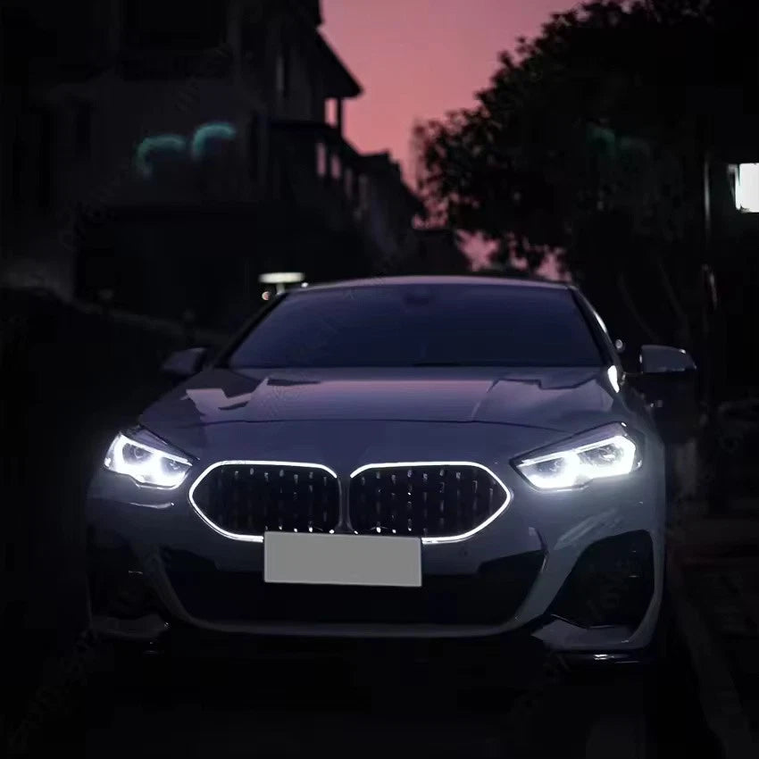 2020–2025 BMW 2 Series F44 LED Front Kidney Grille Gloss Black Body Kit ABS Plastic