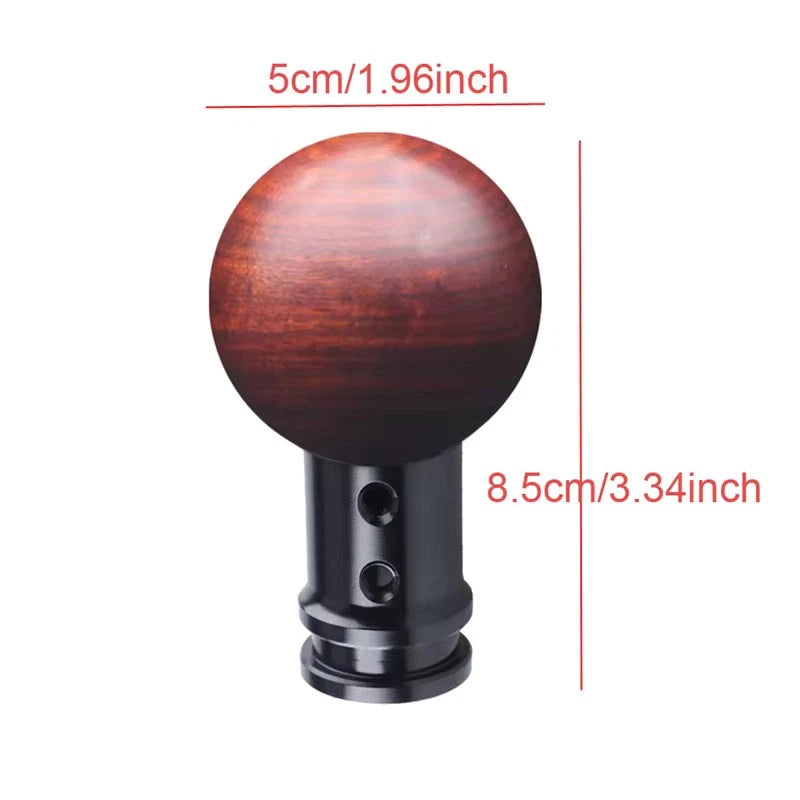 Solid Wood Shift Gear Knob M12x1.25 M10x1.5 M10x1.25 M8x1.25 Manual Auto