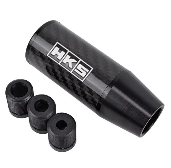 HKS Carbon Fibre Gear Shift Knob NEW JDM M12 M10 & M8 Universal Fitment