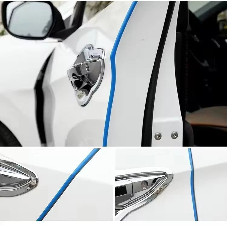 5M Car Door Edge Protector Strip Universal Rubber Guard with Adhesive Scratch