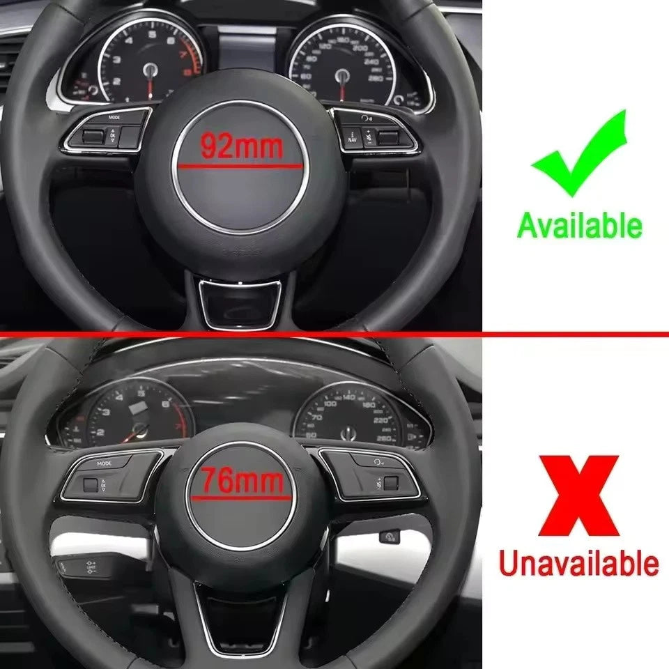 Car Steering Wheel Trim Cover Sticker for Audi A1 A3 A4 A5 A6 A7 A8 Q3 Q5 Q7 RS
