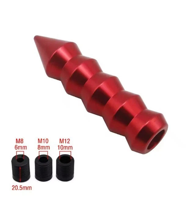NEW Style Bamboo Spike 145mm Manual Gear Knob Shift Universal Fitment M12 M10 M8