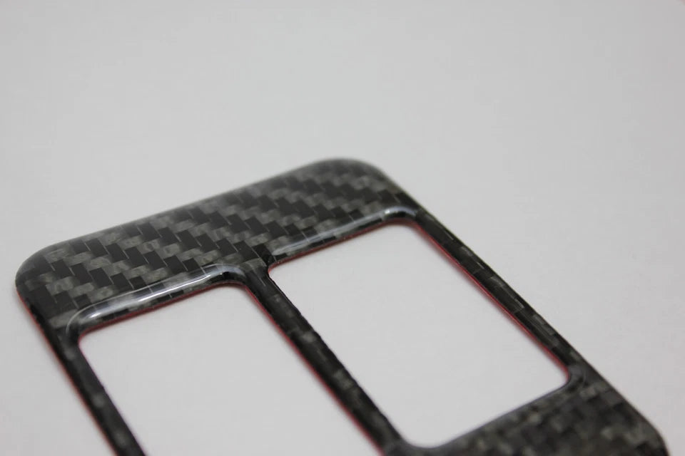 Night Kids Seat Warmer Button Trim Cover Carbon Fibre fits Toyota 86 Subaru BRZ