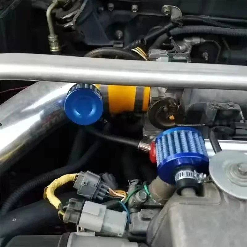 Universal 12mm Car Air Filter Vent Crankcase Breather Mini Cold Air Filter Valve