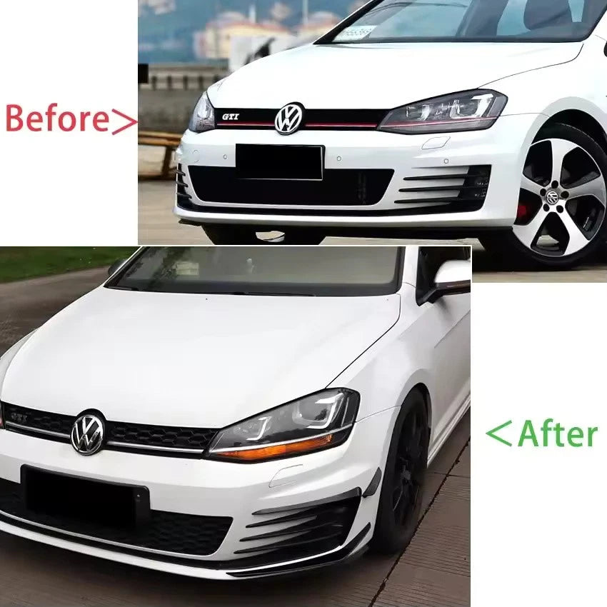 Front Bumper Side Air Vent Trim Frame Splitter Lip for VW Golf 7 GTI 2013–2016