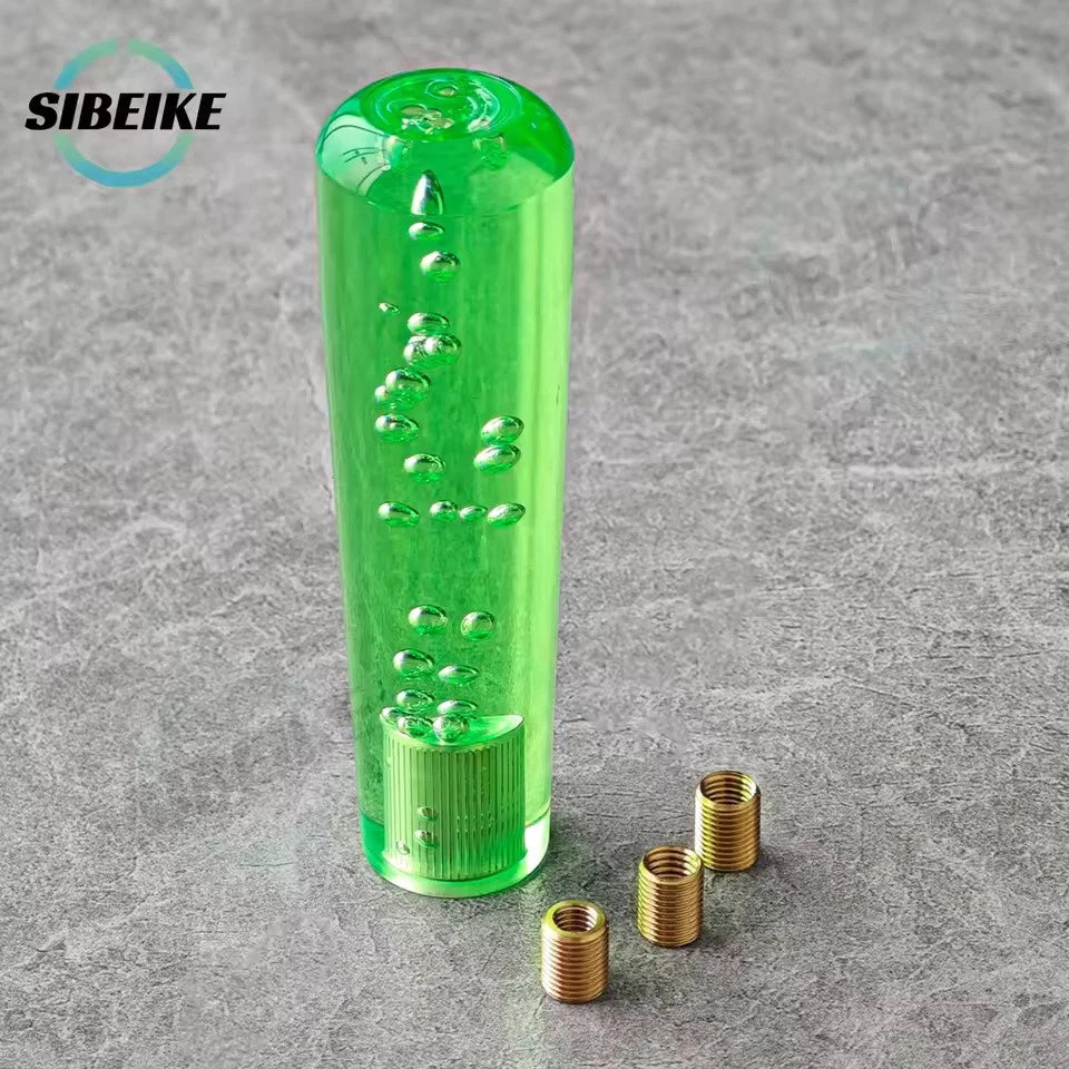 JDM Crystal Bubble Shift Gear Knob 15cm M12x1.25 M10x1.5 M10x1.25 M8x1.25