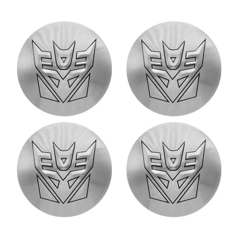 4PCS Transformers Autobots Decepticon Wheel Center Cap Hub Covers 56mm & 60mm