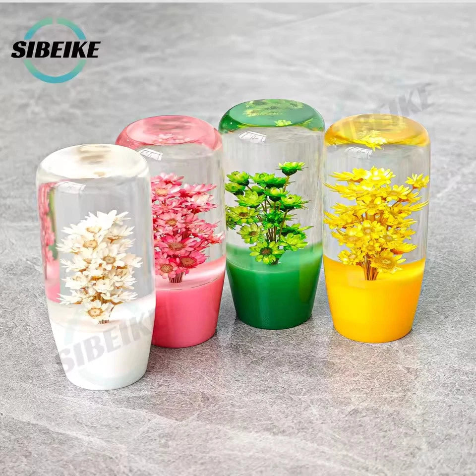 JDM 7 Colors Flower Gear Shift Knob 10cm M12x1.25 M10x1.5 M10x1.25 M8x1.25