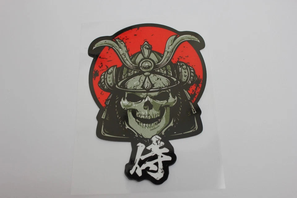 Japanese Samurai Katana Death Mask Car Decal Sticker for JDM Mitsubishi Nissan
