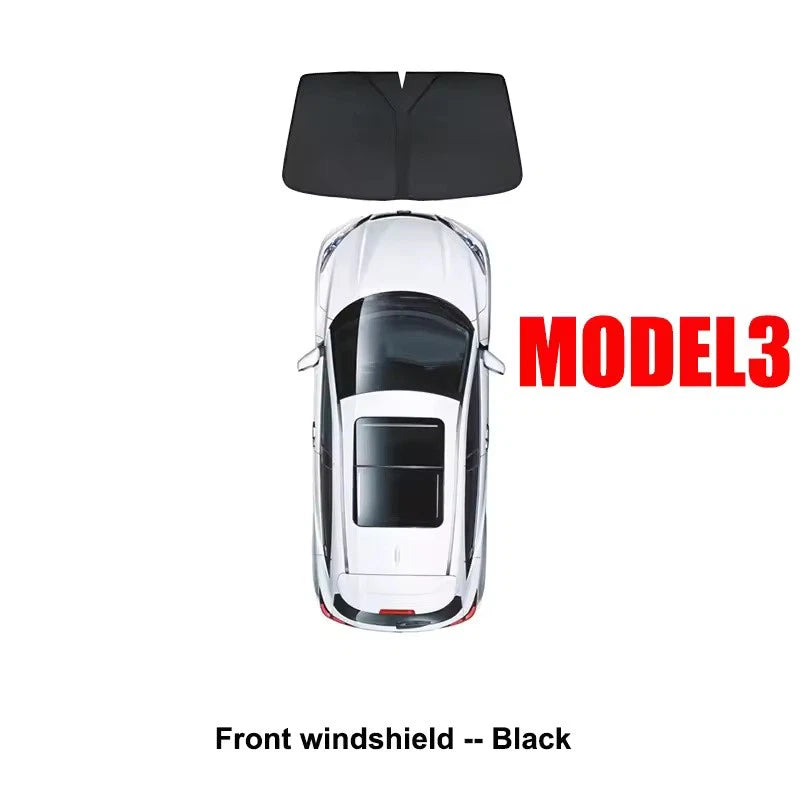 Tesla Shield Windshield Sunshade for Model 3/Y Full-Cover Front & Side Window