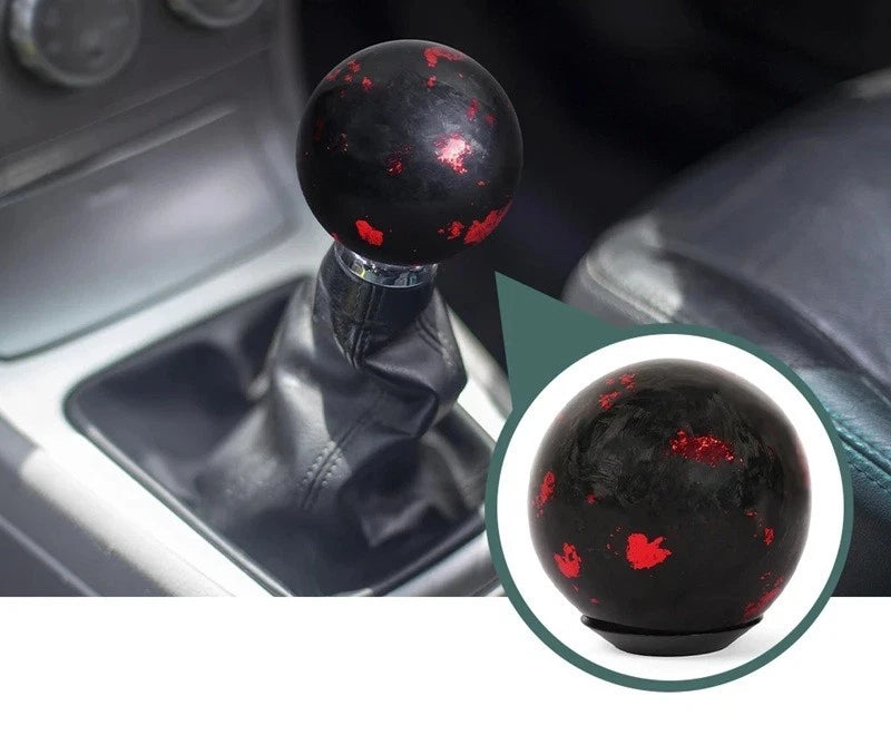 Real Forged Carbon Ball Gear Shift Knob for M12x1.25 M10x1.5 M10x1.2 M8x1.25 NEW
