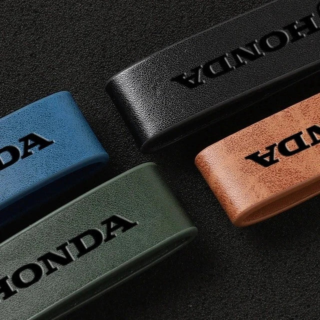 Honda Leather Keyring Keychain for Civic Accord Jazz Odyssey HRV CRV Prelude NEW