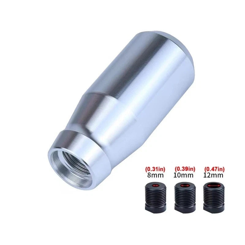 Aluminium 78mm Gear Shift Knob M8x1.25 M10x1.25 M10x1.5 M12x1.25 Auto & Manual
