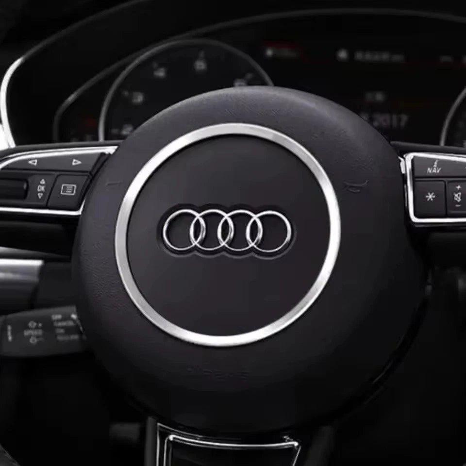 Car Steering Wheel Trim Cover Sticker for Audi A1 A3 A4 A5 A6 A7 A8 Q3 Q5 Q7 RS
