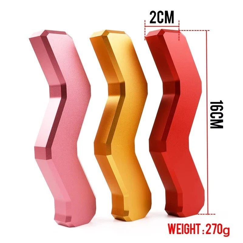 Z Squiggly Line Aluminium Ball Gear Shift Knob M12 M10 M8 Multi Colour Universal