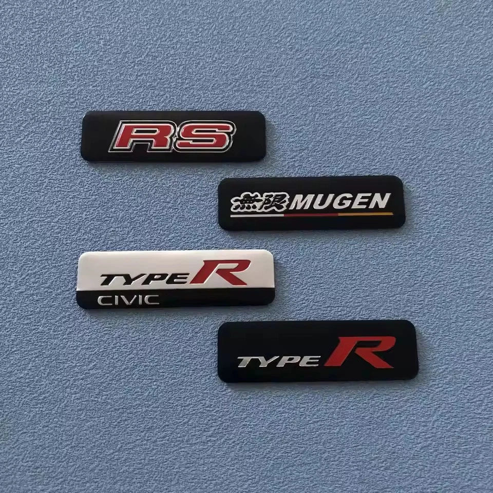 Aluminium Emblem Sticker Mugen RS Civic Type R for Accord Jazz CRV Ody ...
