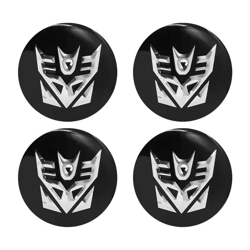 4PCS Transformers Autobots Decepticon Wheel Center Cap Hub Covers 56mm & 60mm