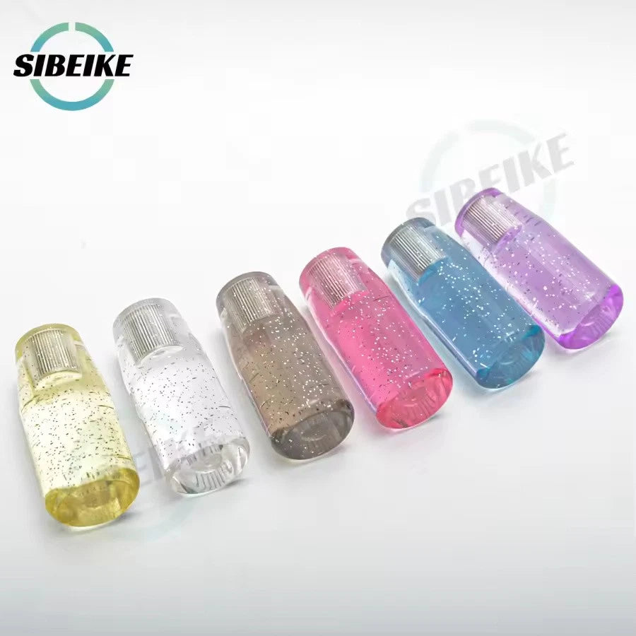 10CM Transparent Glitter Gear Shift Knob M12x1.25 M10x1.5 M10x1.25 M8x1.25