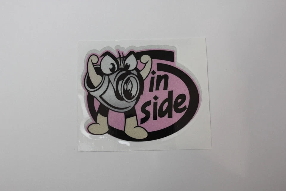 Turbo Inside Pink Decal Sticker for Toyota Nissan Subaru Nissan Mitsubishi Mazda