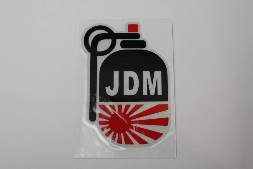 JDM Hand Grenade Decal Sticker for Toyota Nissan Subaru Nissan Mitsubishi Mazda
