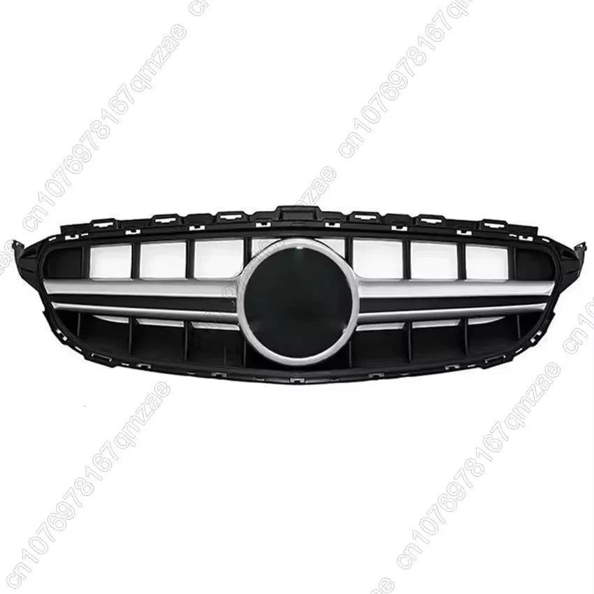 C63S Style Front Racing Grille Black for Mercedes-Benz C-Class W205 2014–2018
