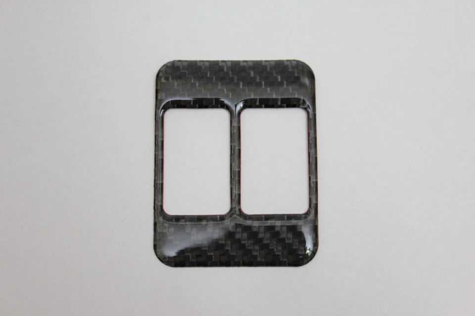Night Kids Seat Warmer Button Trim Cover Carbon Fibre fits Toyota 86 Subaru BRZ
