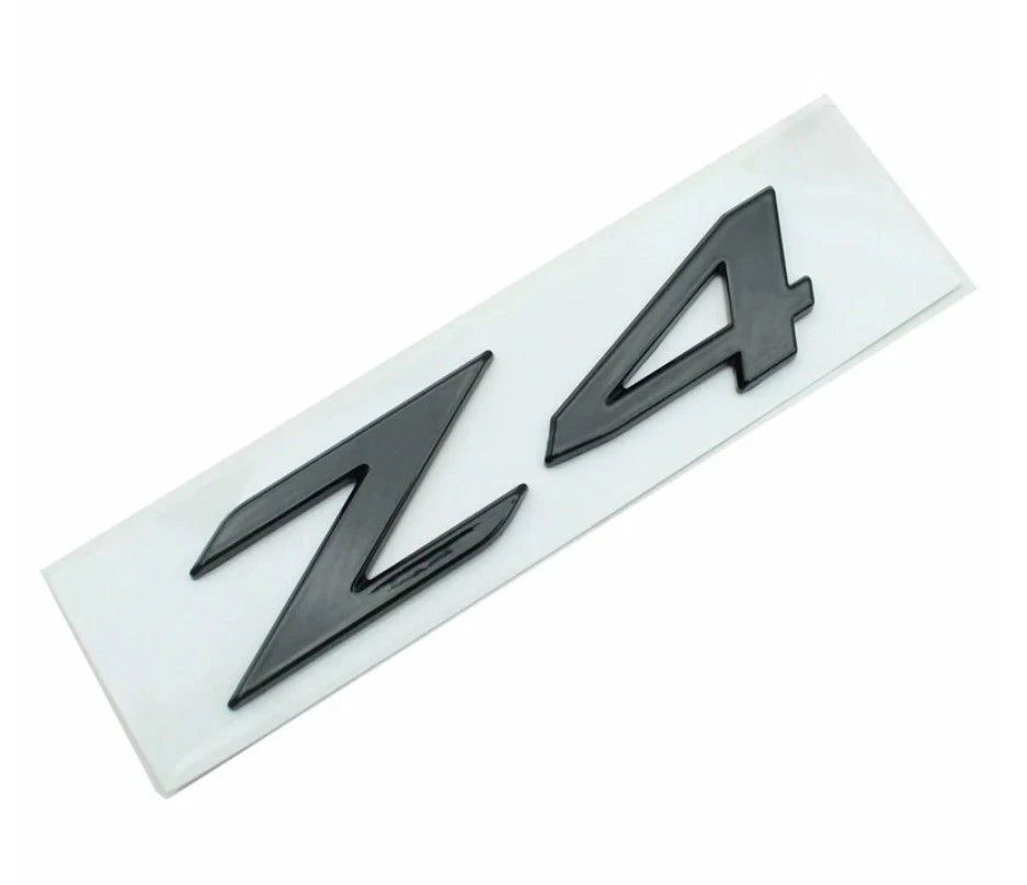 Z4 Boot Trunk Badge Gloss Black Emblem 125mm x 28mm