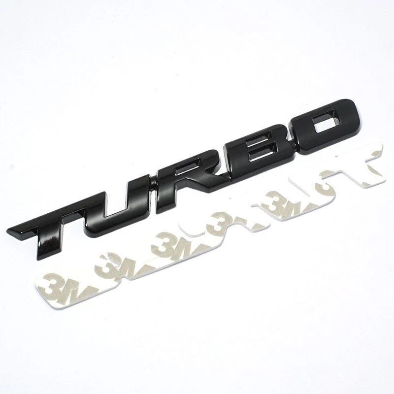 Ford Falcon Turbo Boot Badge Emblem Black Aluminium Ute AU BA BF FG FGX FPV XR6