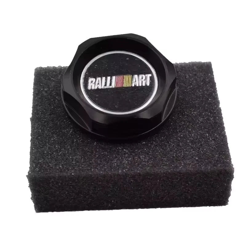 Ralliart Aluminum Engine Oil Filler Cap Custom Racing Buckle Gold Silver Blue