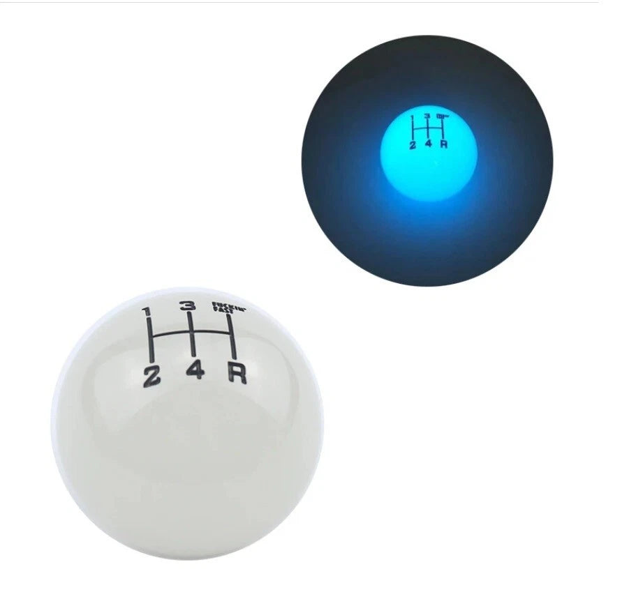 Sickspeed Fuckin' Fast Illuminous Gear Shift Knob White M10x1.5 M10x1.25 M8x1.25