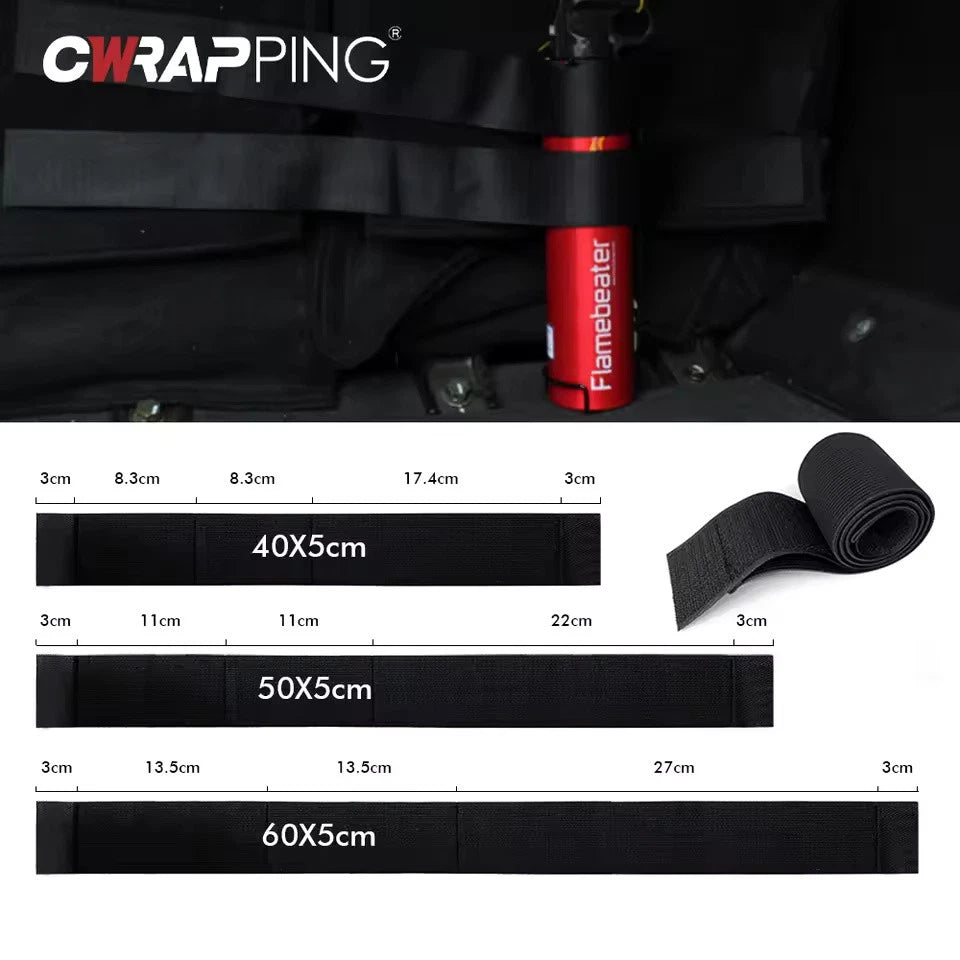 Universal 60cm Car Trunk Organizer Strap Heavy-Duty Auto Storage Belt Tape