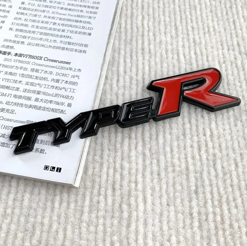 Type R Boot Badge Emblem for Honda Integra Civic Accord CRV HRV ZRV S2 ...
