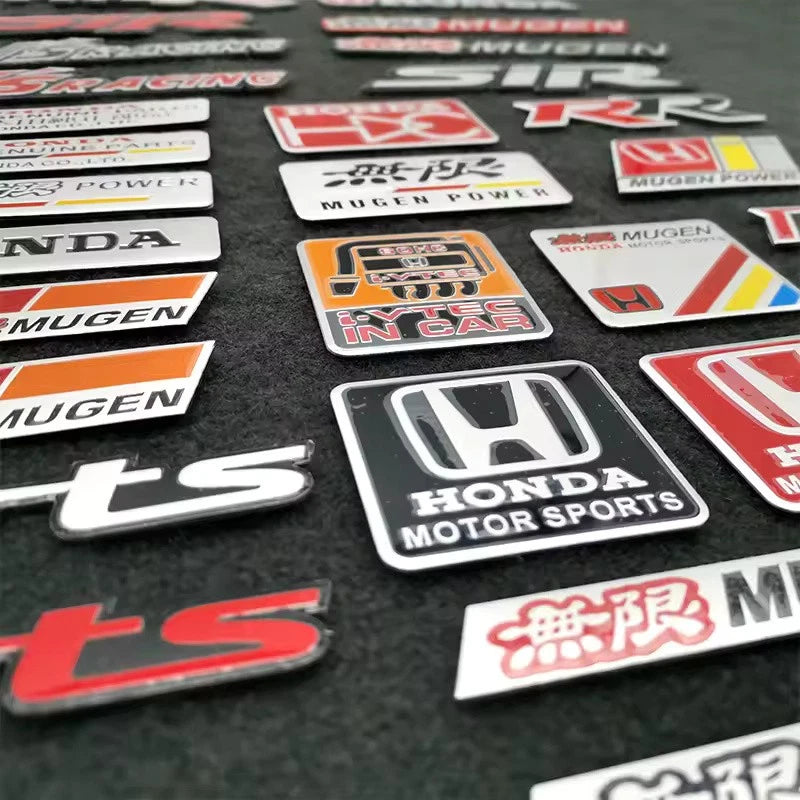 Mugen Car Emblem Badge Sticker for Honda Civic, Accord, CRV, Jazz, and HRV