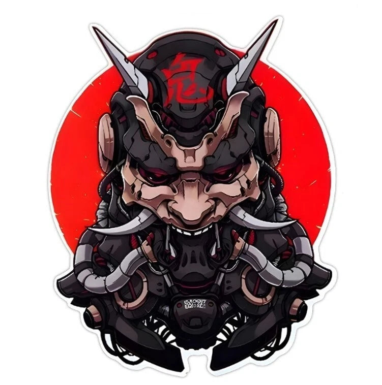 Japanese Two Face Dragon Decal Sticker JDM Car Bike Honda Mazda Mitsubishi KIA