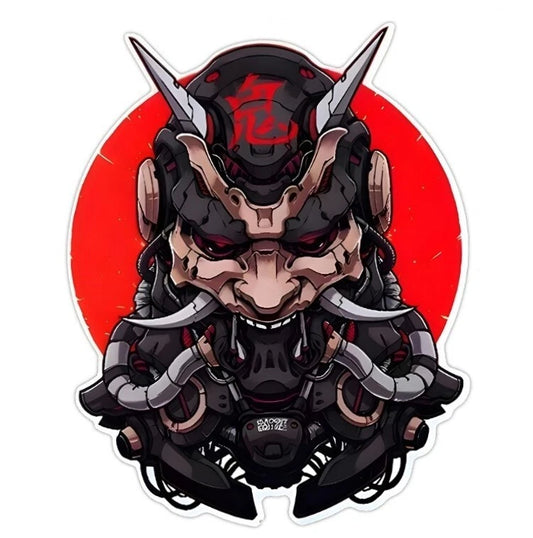 Japanese Two Face Dragon Decal Sticker JDM Car Bike Honda Mazda Mitsubishi KIA