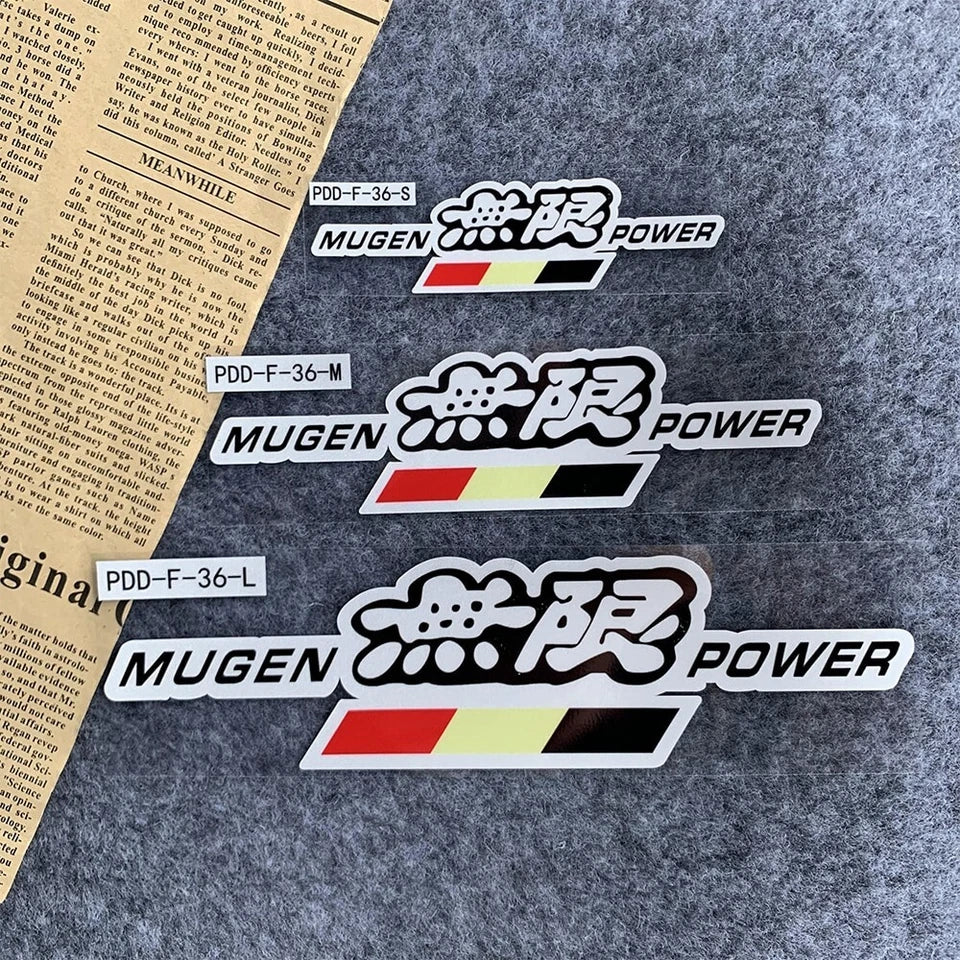 Mugen Power Medium Decal Sticker for Honda Integra Civic Accord S2000 Odyssey
