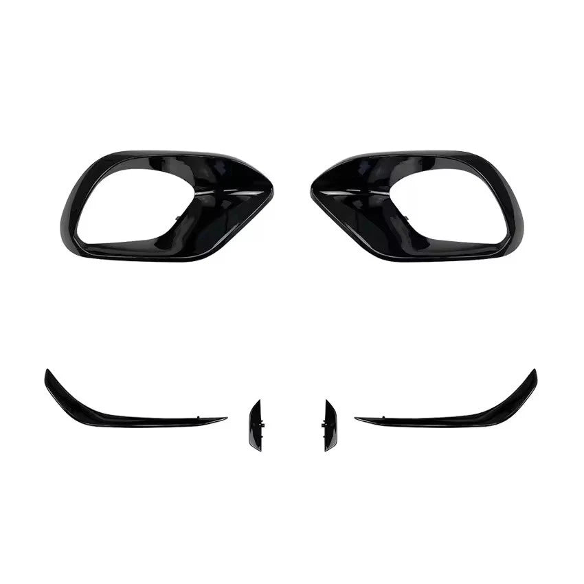 Front Bumper Side Splitter Fog Lamp Grille Kit for Mercedes-Benz CLA C118 CLA45