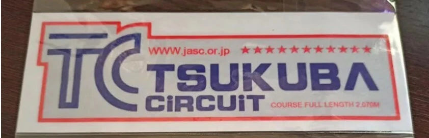 TC TSUKUBA Circuit Decal Sticker Red for Toyota Nissan Mitsubishi Mazda Subaru