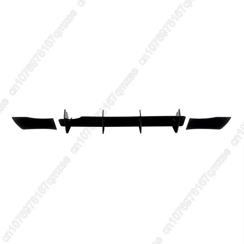 Rear Bumper Diffuser Lip Tail Spoiler Black for Volkswagen Polo MK 6.5 2022–2024