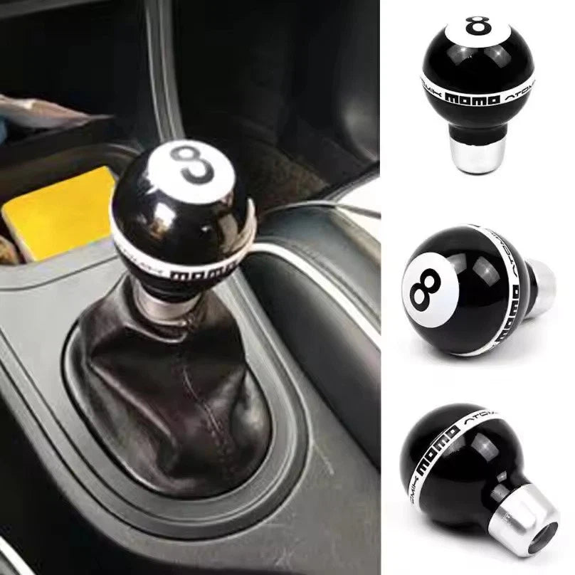 8 Ball Aluminium ABS Black Gear Knob M12x1.25 M10x1.25 M10x1.5 M8x1.25