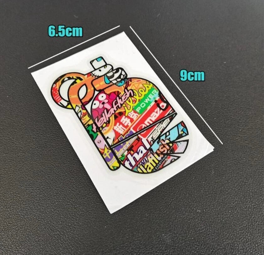 Hellaflush JDM Grenade Car Decal Sticker Graffiti 90mm Anime for Mazda Nissan