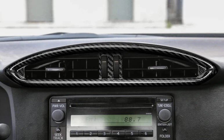 Night Kids Air Conditioner Carbon Fibre Trim Cover for Toyota GT 86 Subaru BRZ