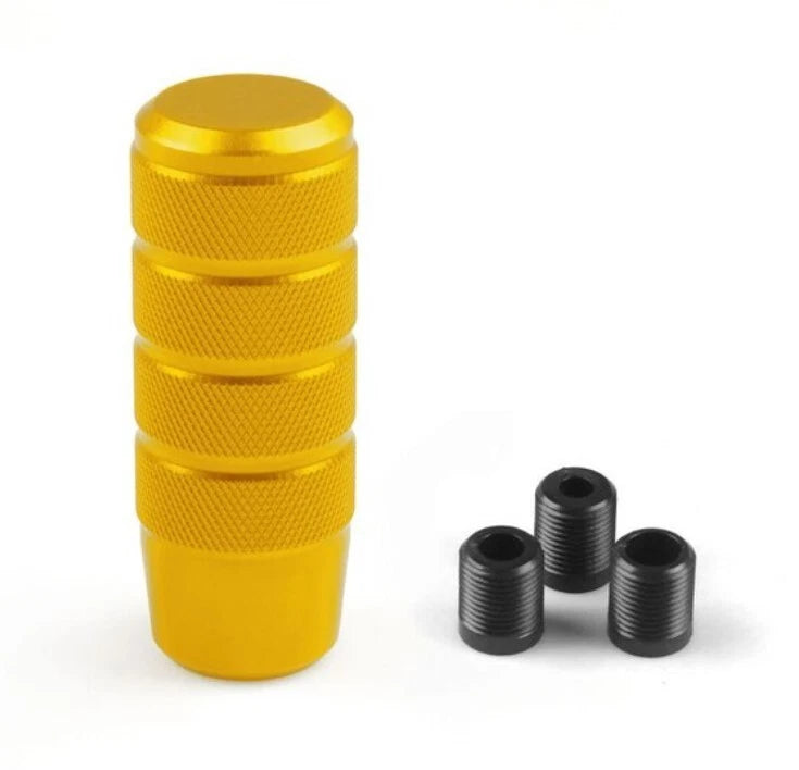 JDM Circle Easy Grip Knurled Gear Shift Knob LikeWise Style Non Slip Aluminum