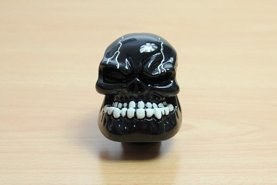 Angry Skull Gear Shift Knob Black Aluminium M12 M10 M8 for Ford Holden Toyota GM