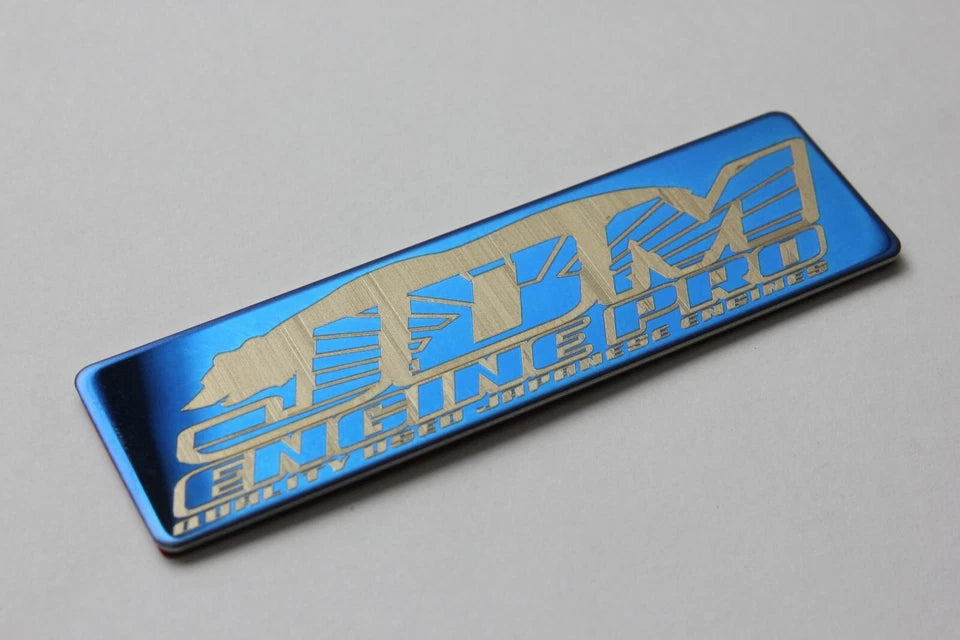 JDM Engine Pro Badge Blue Emblem for Toyota Nissan Subaru Mitsubishi Mazda Japan
