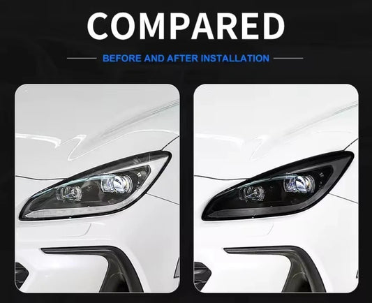 Smoked Out Head Light Clear Black Protection Film for Toyota GR86 & Subaru BRZ