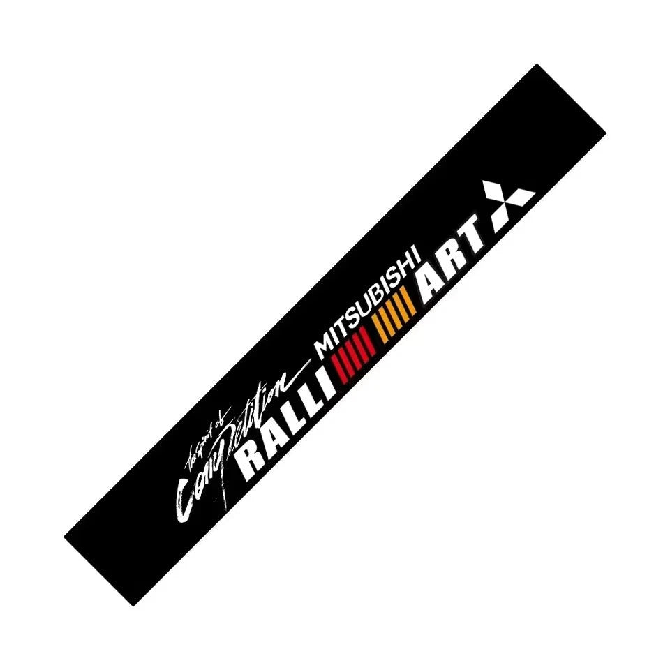 Windshiled Sun Blocker PET Sticker for Mitsubishi Ralliart Lancer Outlander NEW