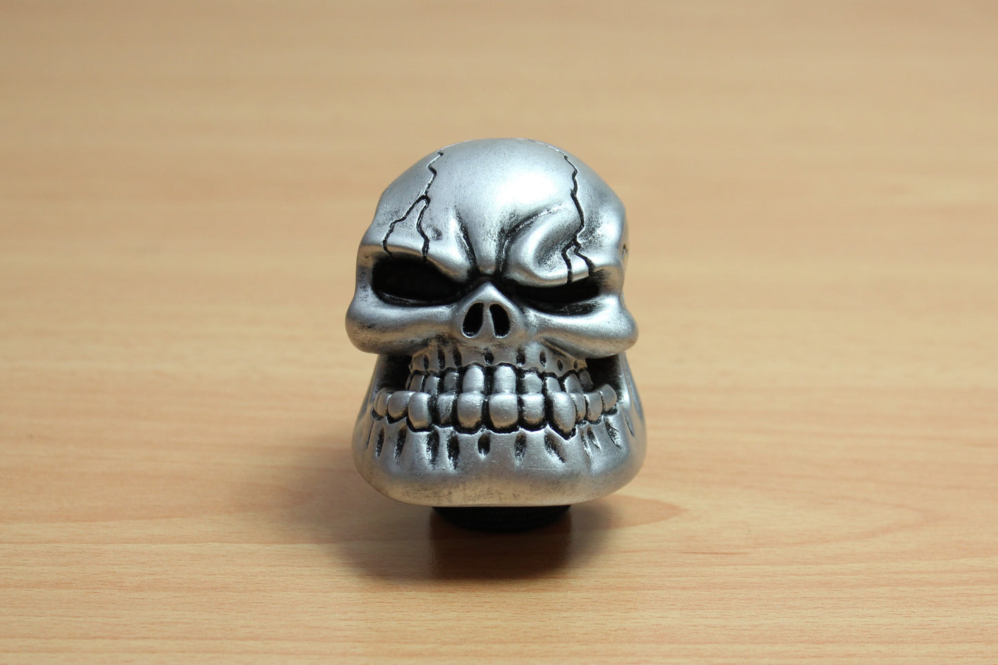 Silver Angry Skull Gear Knob  (Universal)