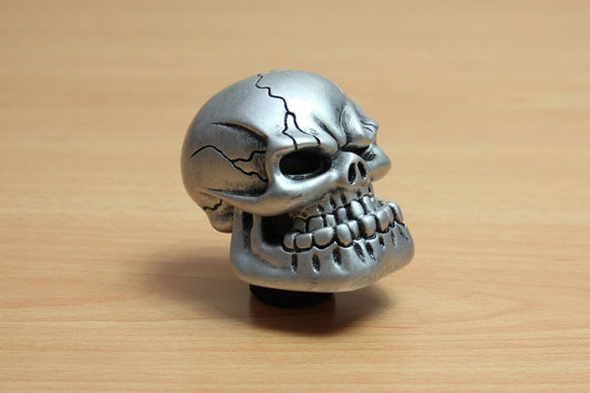 Silver Angry Skull Gear Knob  (Universal)