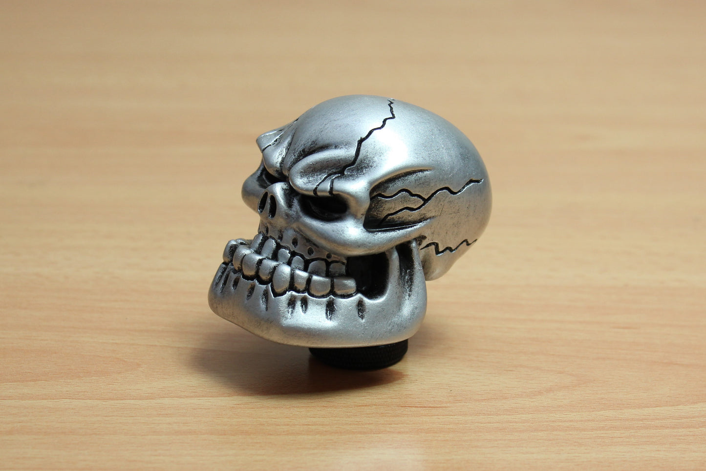 Silver Angry Skull Gear Knob  (Universal)